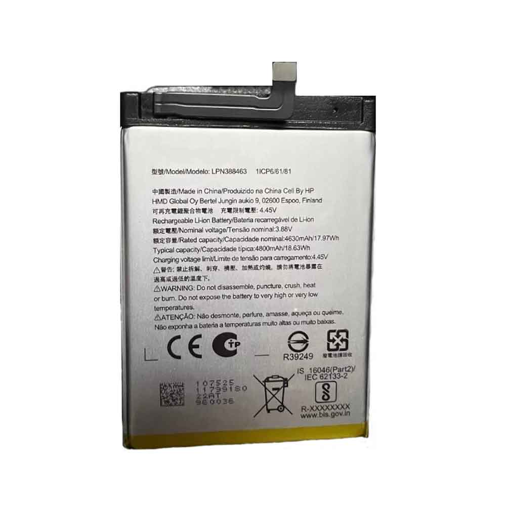 Batería para NOKIA Thinkpad-X1-45N1098-2ICP5/67/nokia-LPN388463